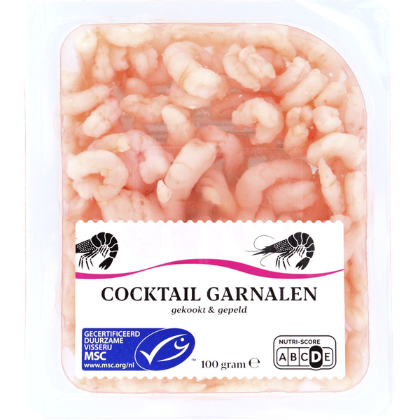garnalen roze voorkant