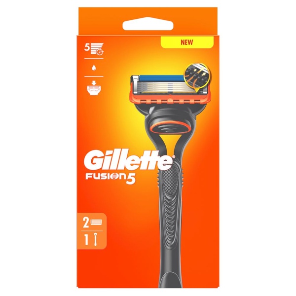 Gillette scheermes fusion5 met navulmesjes voorkant