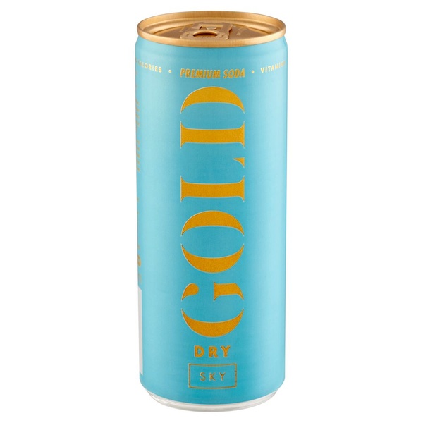 Gold Dry premium soda voorkant