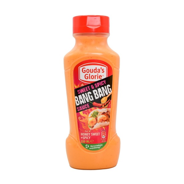 Gouda's Glorie saus sweet & spicy bang bang voorkant