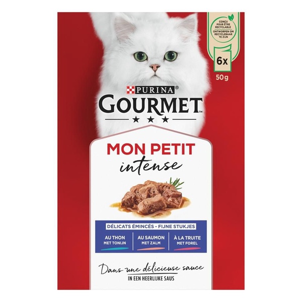 Gourmet mon petit intense vis voorkant