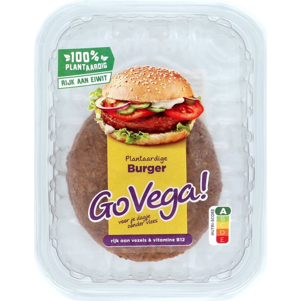 GoVega vegetarische burger voorkant