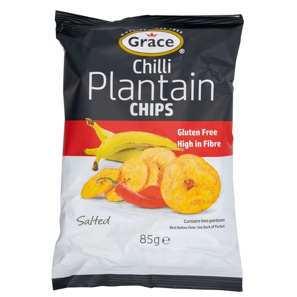 Grace chips chili plantain voorkant