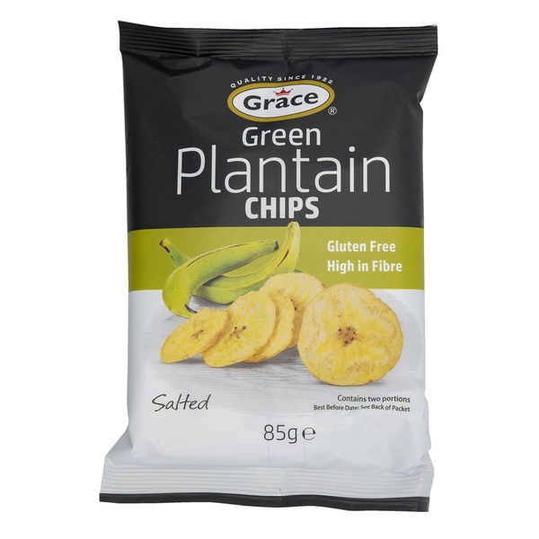 Grace chips green platain voorkant