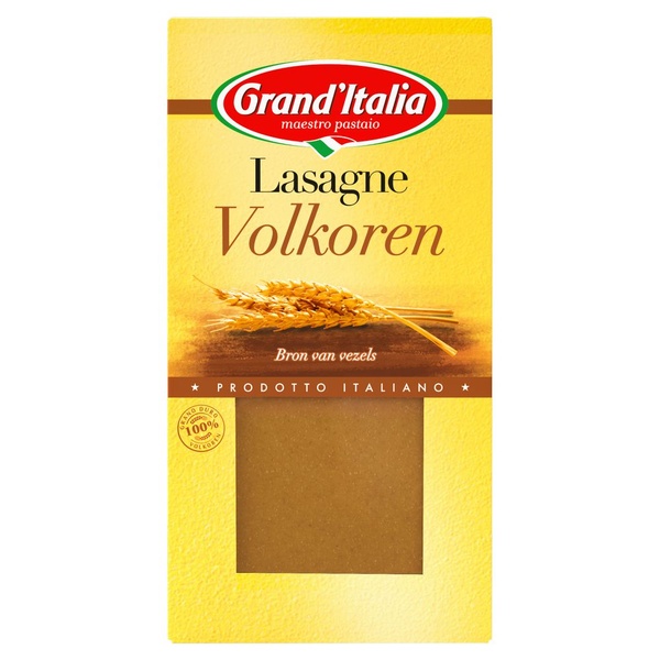 Grand'Italia lasagnebladen volkoren voorkant