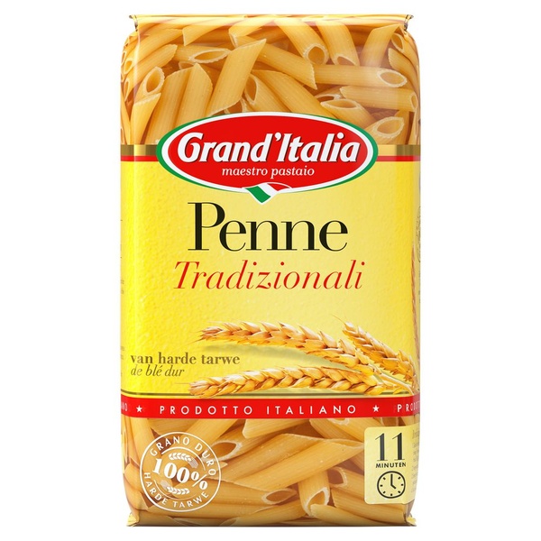 Grand'Italia Pasta Penne Rigate voorkant