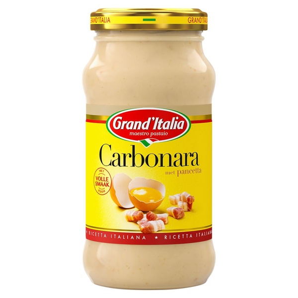 Grand'Italia Pastasaus Carbonara voorkant