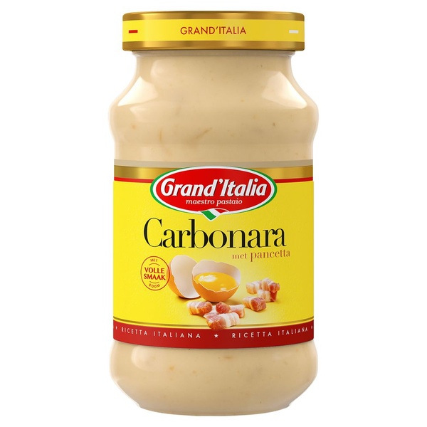 Grand'Italia roomsaus carbonara voorkant