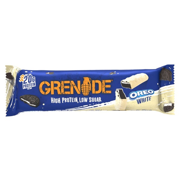 Grenade proteine reep oreo white voorkant