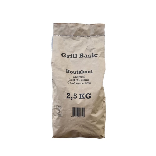 Grill Basic houtskool 2,5kg voorkant
