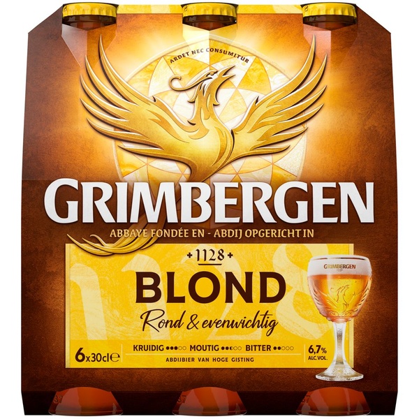 Grimbergen bier blond voorkant