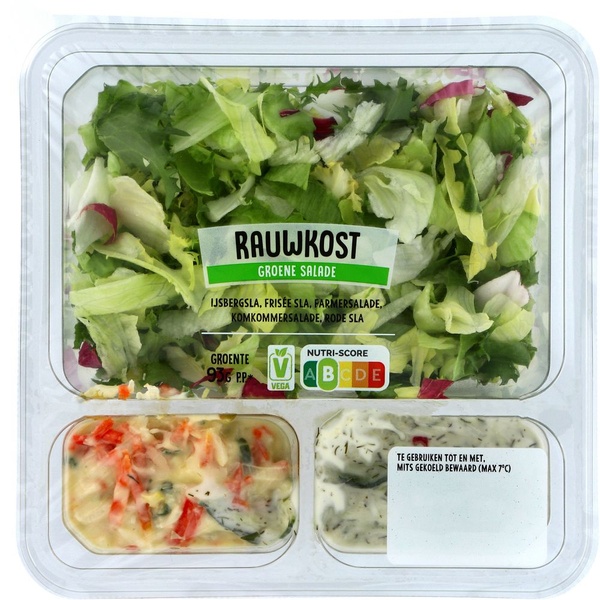 groene salade rauwkost voorkant