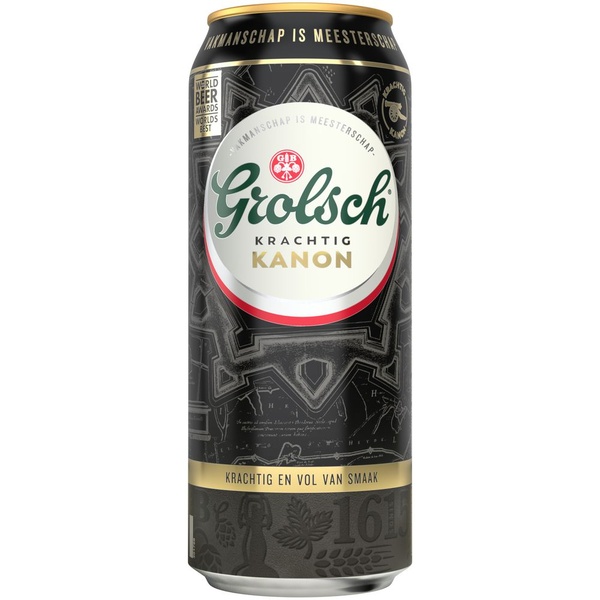 Grolsch bier kanon voorkant