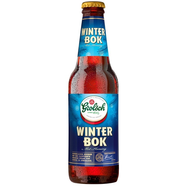 Grolsch bier winterbok voorkant