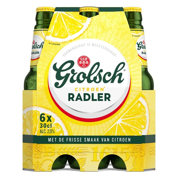 Grolsch radler citroen voorkant