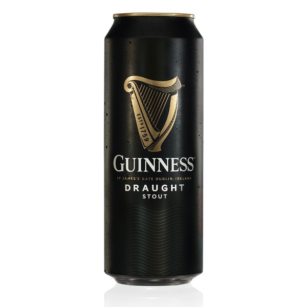 Guinness bier draught blik 500 ml voorkant