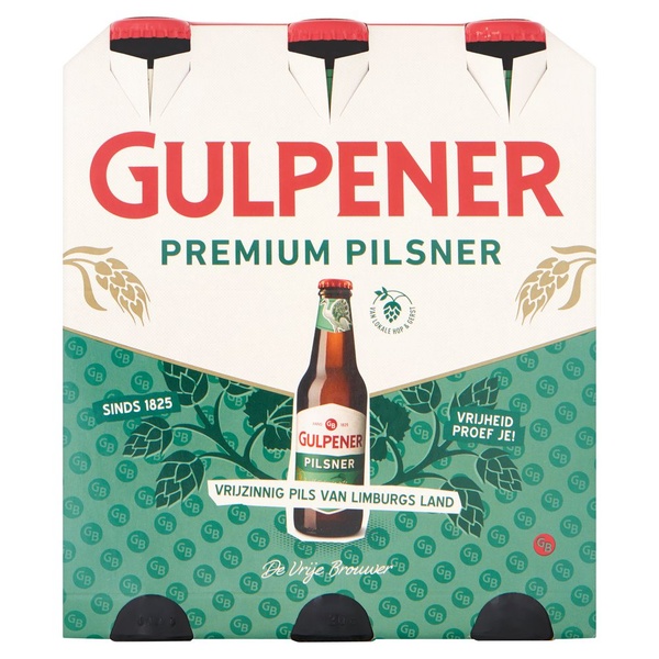 Gulpener Pils 6X30CL achterkant