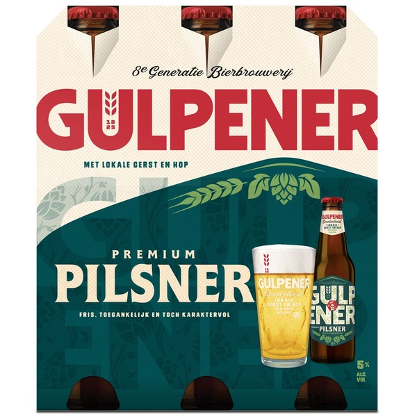 Gulpener Pils 6X30CL voorkant