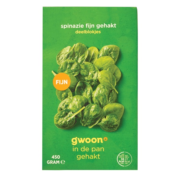 Spar Gwoon Spinazie Fijn Gesneden Deelblokjes Je Vindt Het Bij Spar