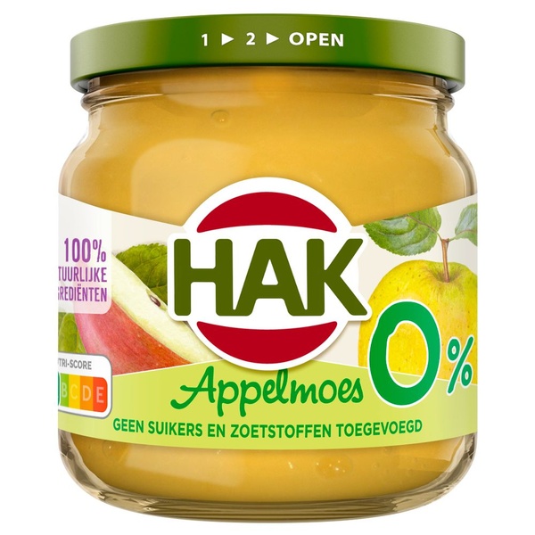 Hak appelmoes 0% voorkant