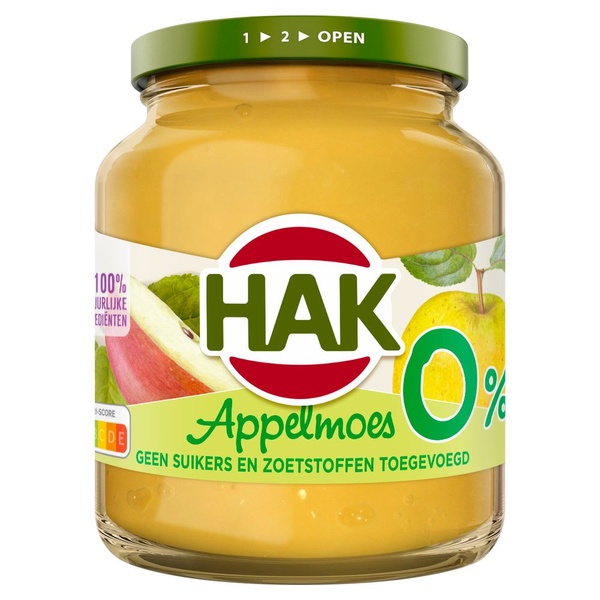 Hak appelmoes 0% suiker voorkant