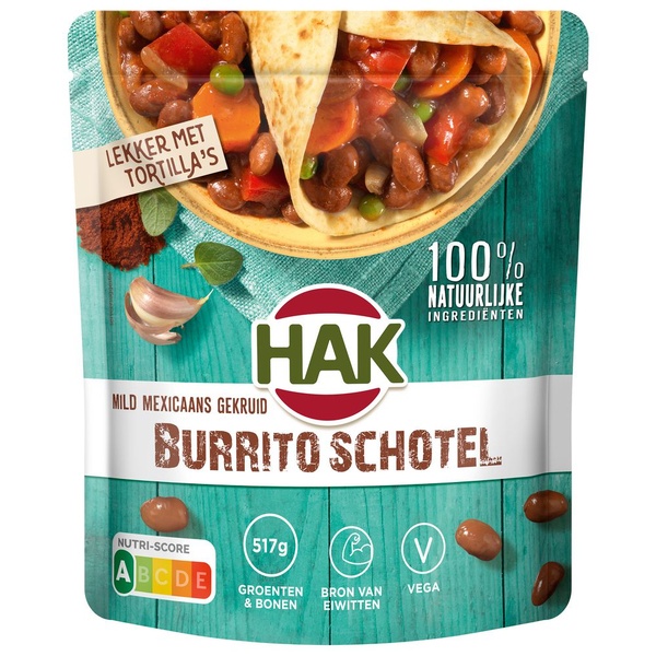 Hak burritoschotel voorkant