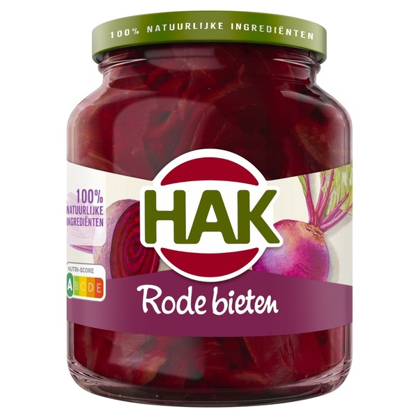 Hak Rode Bieten Schijven Zoetzuur voorkant