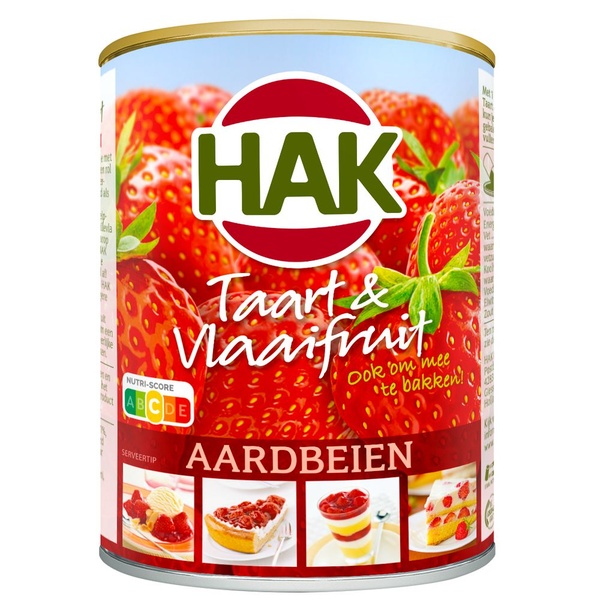 Hak Taart & Vlaaifruit Aardbeien voorkant