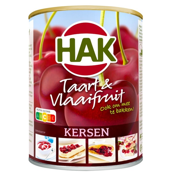Hak Taart & Vlaaifruit Kersen voorkant