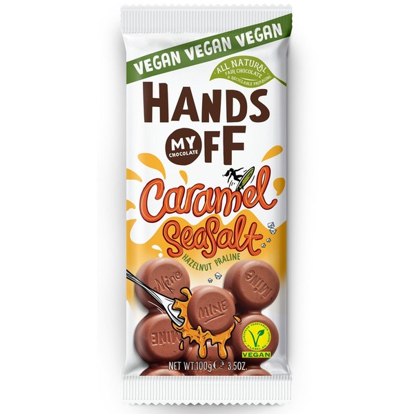 Hands Off My Chocolate Vegan caramel seasalt voorkant