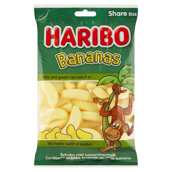 Haribo bananas voorkant