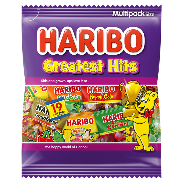 Haribo snoep greatest hits uitdeelzak voorkant