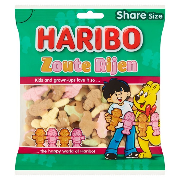 Haribo zoute rijen voorkant