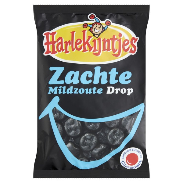 Harlekijntjes zachte mildzoute drop voorkant