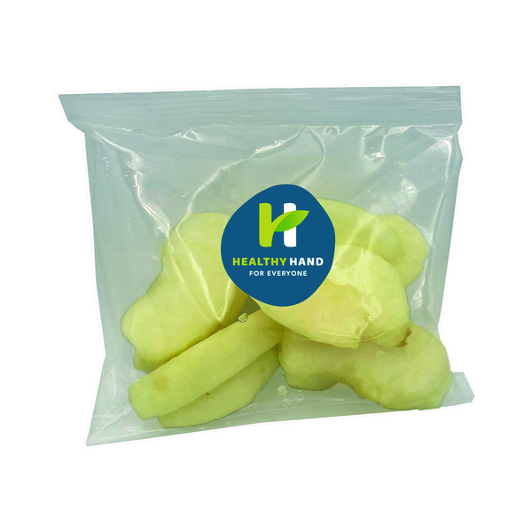 Healthy hand appel partjes rood voorkant