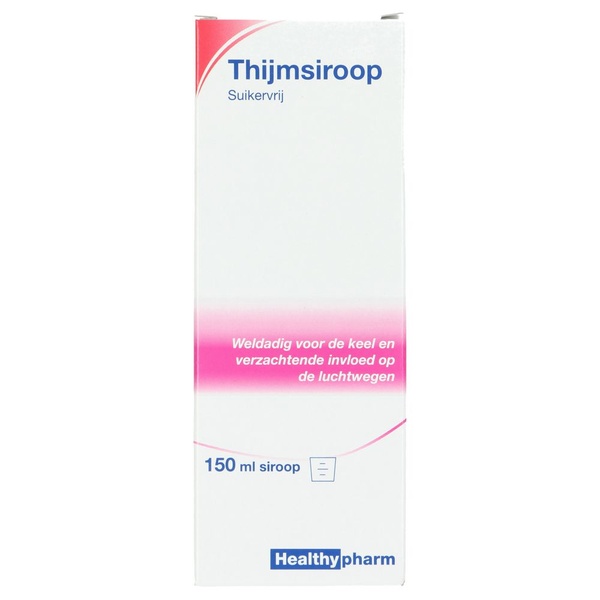 Healthy thijmsiroop achterkant
