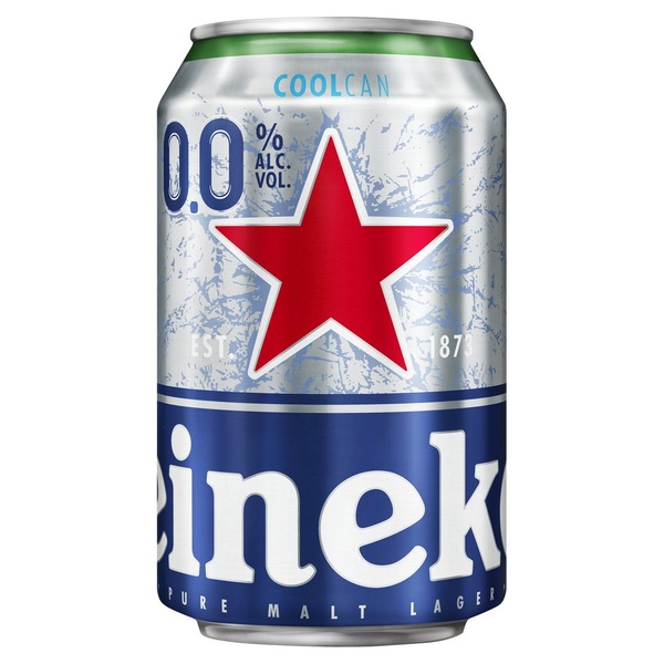 Heineken pils 0.0 cool blik 330 ml voorkant