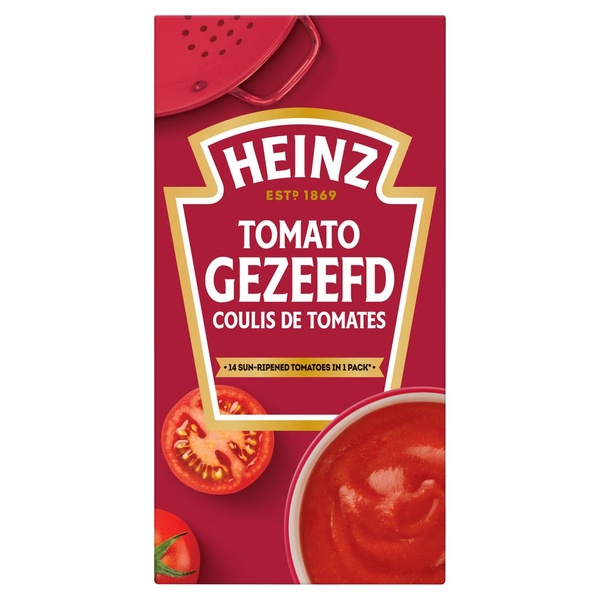 Heinz tomato gezeefd voorkant