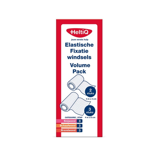 HeltiQ elastische fixatie windsels volume pack voorkant