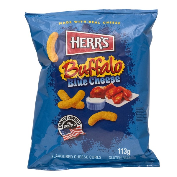 Herr's buffalo blue curls voorkant