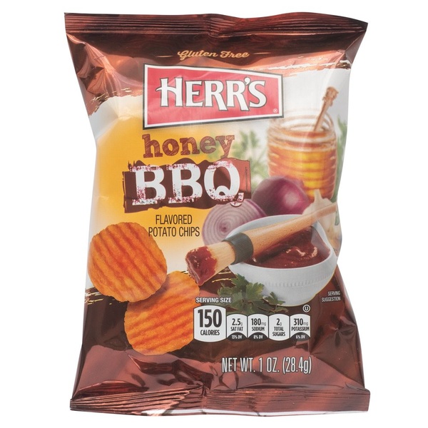 Herr's Honey BBQ  chips achterkant