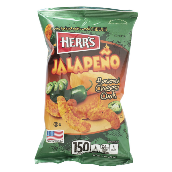 Herr's Jalapeno curls voorkant