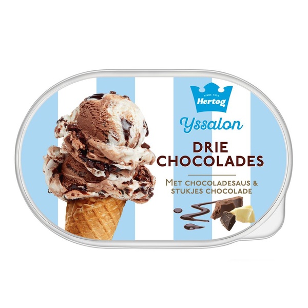 Hertog ijs 3 chocolade voorkant