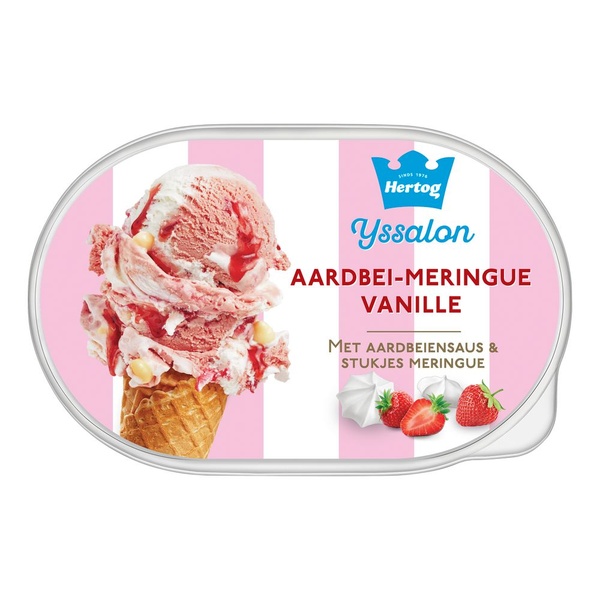 Hertog ijs aardbeien meringue voorkant