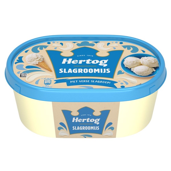 Hertog Ijs slagroomijs voorkant