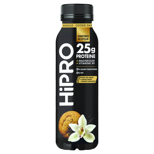 Hipro proteïne drink vanille-cookie voorkant
