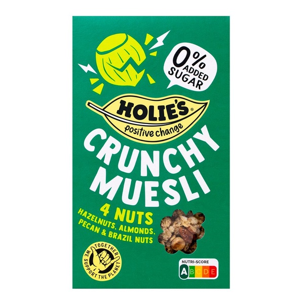 Holie's muesli crunchy 4 noten voorkant