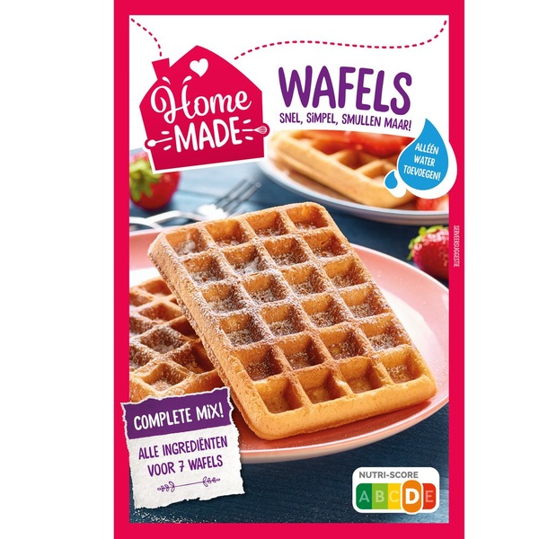Home Made wafel mix voorkant