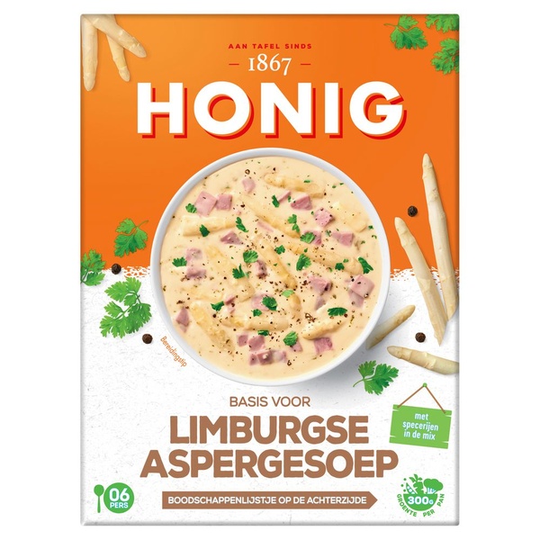 Honig aspergesoep Limburgse voorkant