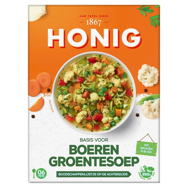 Honig groentesoep boeren voorkant